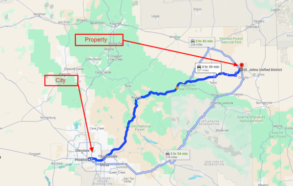 RV on your lot with pinion trees on a residential .66 acre Apache lot! APN: 204-11-046 - Image 8